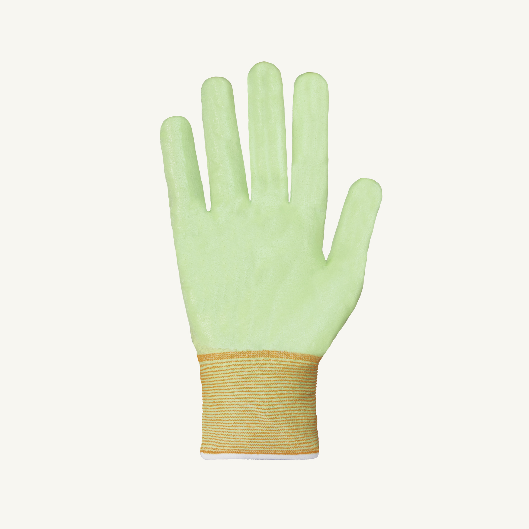 Superior Glove® Dexterity Max™ S24TAXGHN Haptica™ Foam Nitrile Coated Hi-Viz A6 Glove - palm